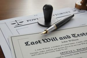 legal documents of the last will and testament